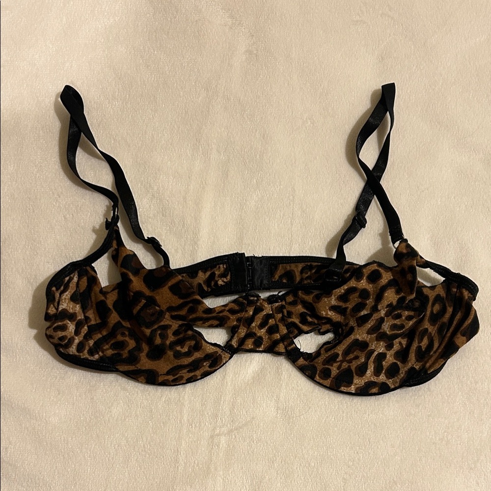 Wild Leopard Print Bra